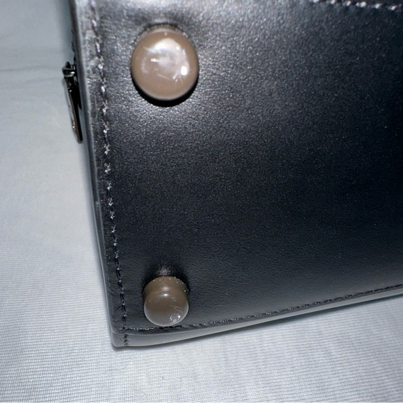 Coach Andrea carryall Black Leather Handbag CP081 - Picture 15 of 16